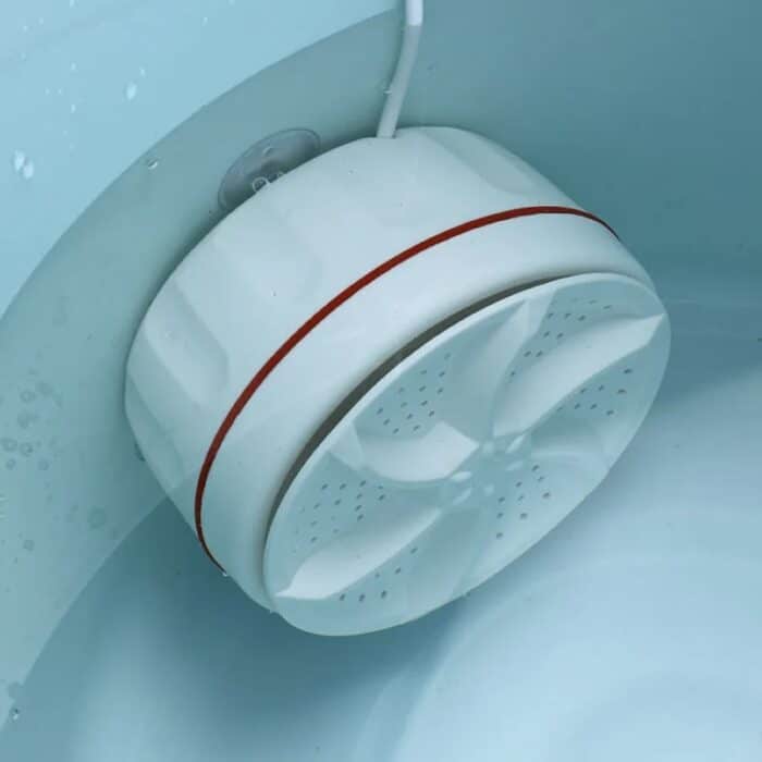 Portable USB Travel Turbo Mini Washer | Ultrasonic Rotating Turbine Washing Machine for Socks Underwear Dishes Clothes
