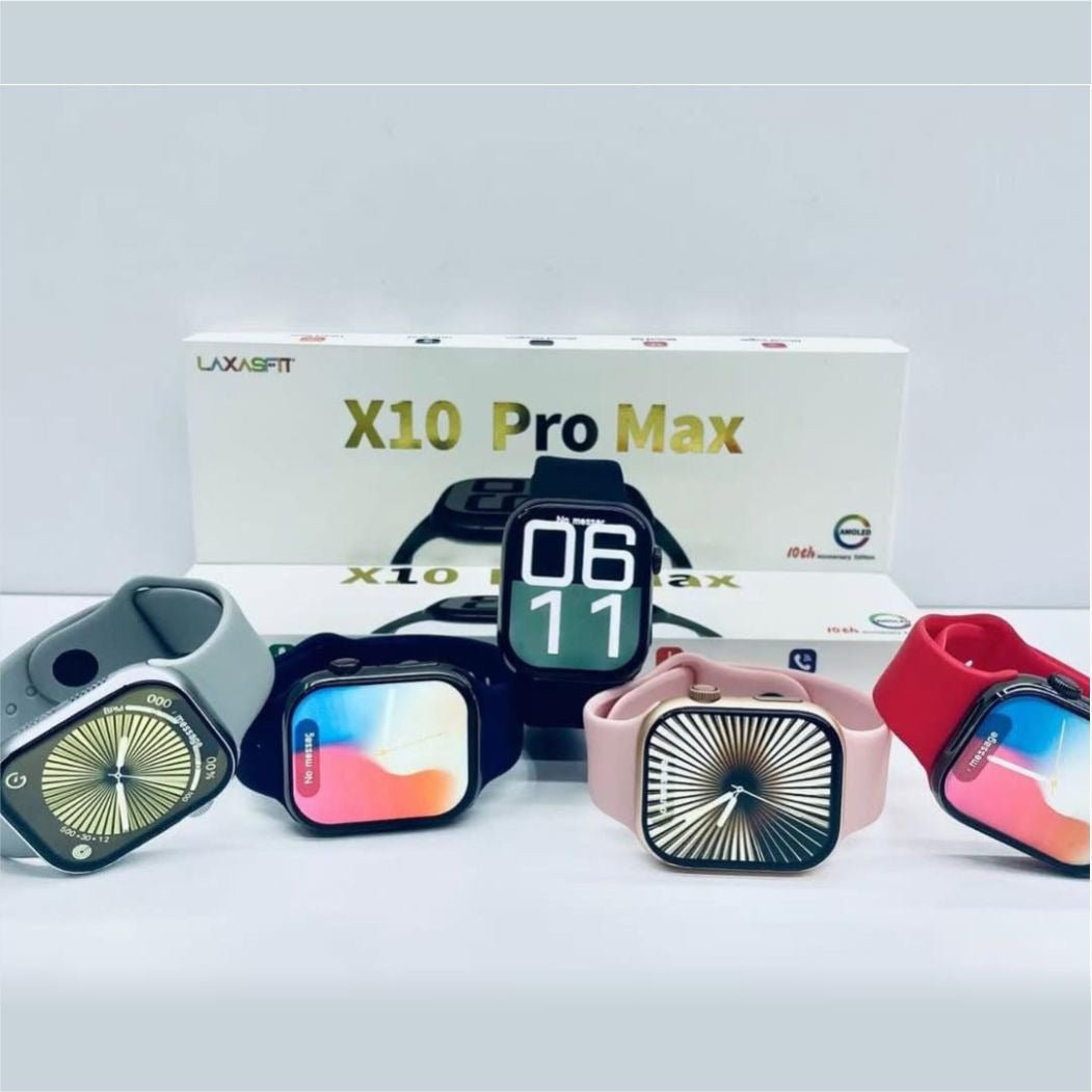 X10 Pro Max Smart Watch – 2025 Ultra Slim Smartwatch with Bluetooth Calling