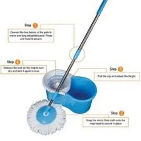 360° Rotating Head Mops with Bucket Mob Deep