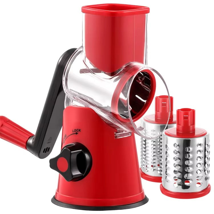 Table Top Drum Grater – Manual Vegetable Cutter, Slicer & Grater
