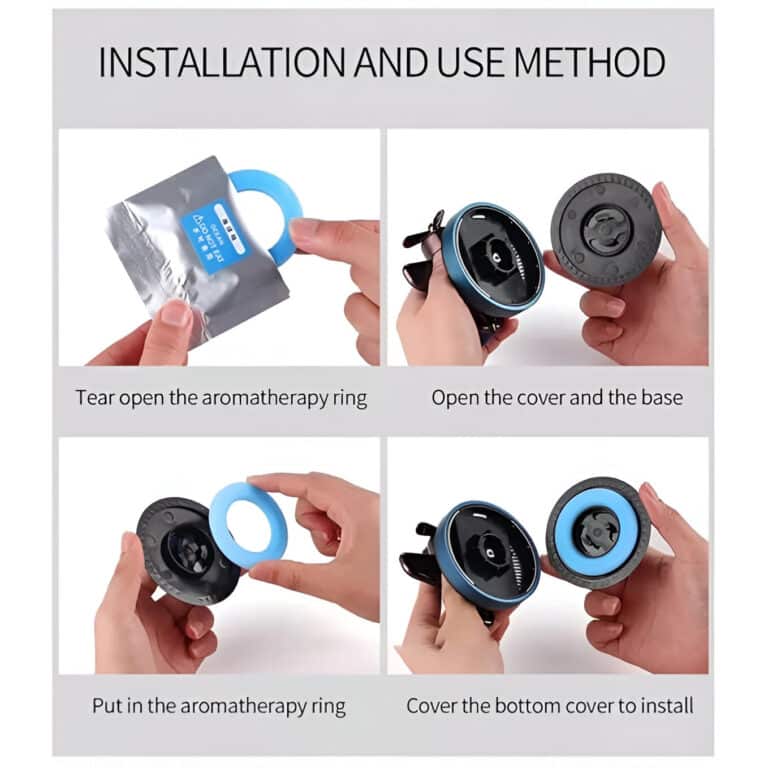 Solar Powered Speech Rocket Car Air Freshener – Rotating Solar Fragrance Diffuser