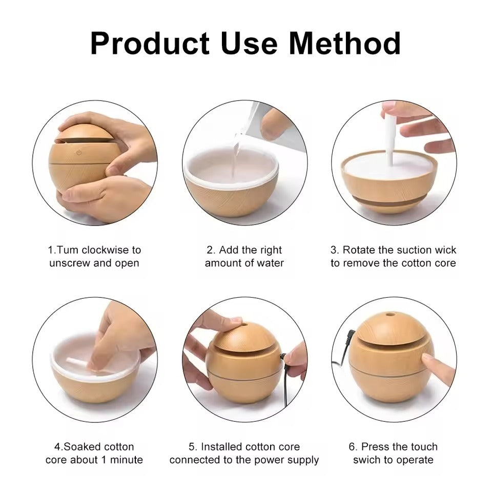 Portable Ultrasonic Air Humidifier & Purifier