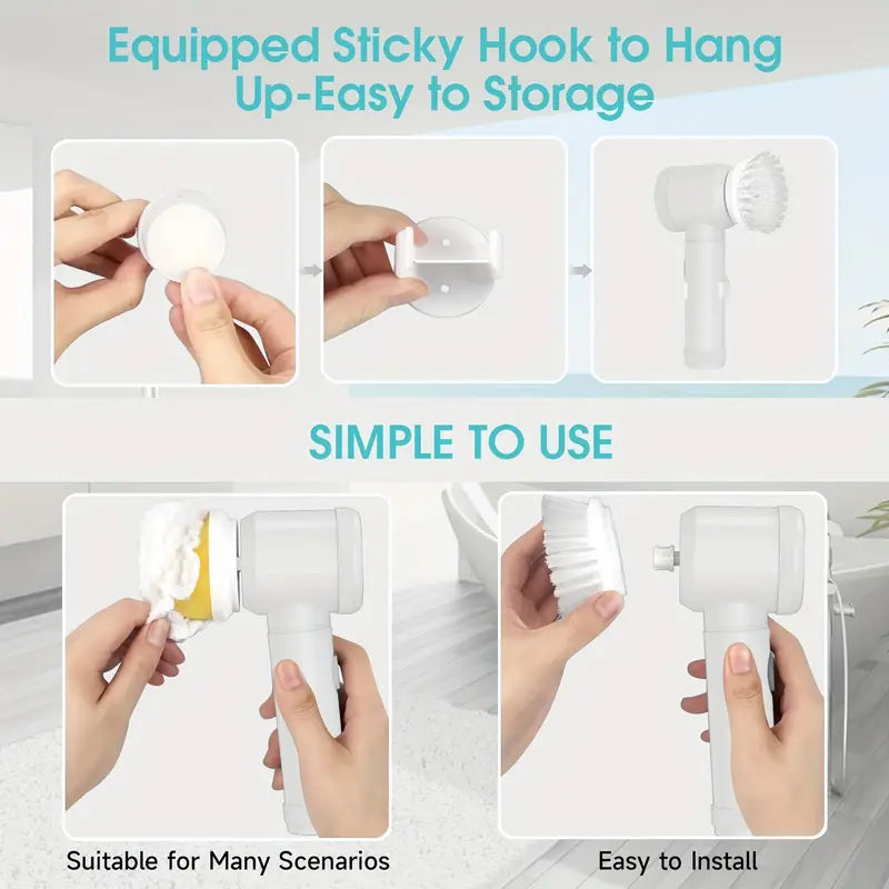 MAGIC BRUSH WIRELESS BETTERY CLEANING RECHARGABLE