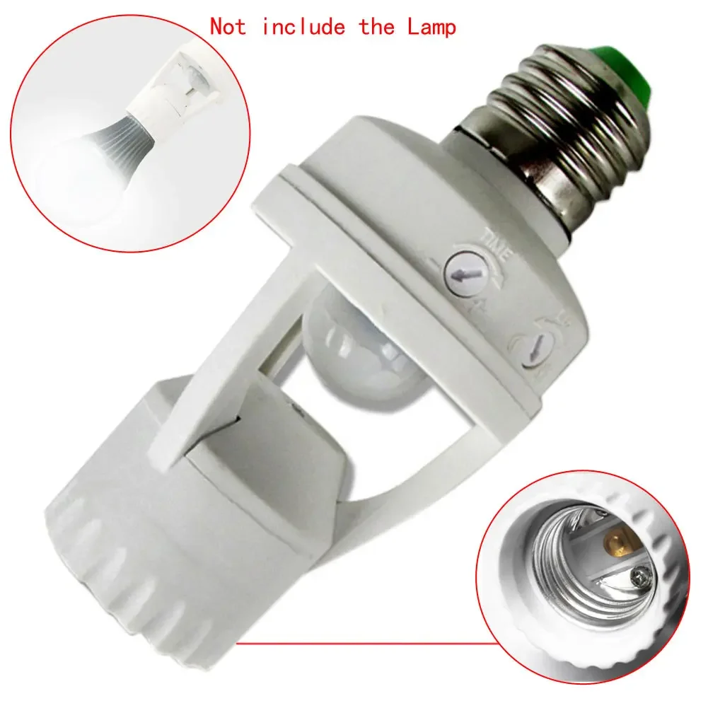 Infrared Motion Sensor Lamp Holder – 360° Smart Light Socket With Automatic On/off Detection