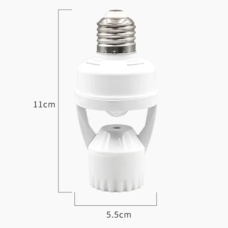 Infrared Motion Sensor Lamp Holder – 360° Smart Light Socket With Automatic On/off Detection
