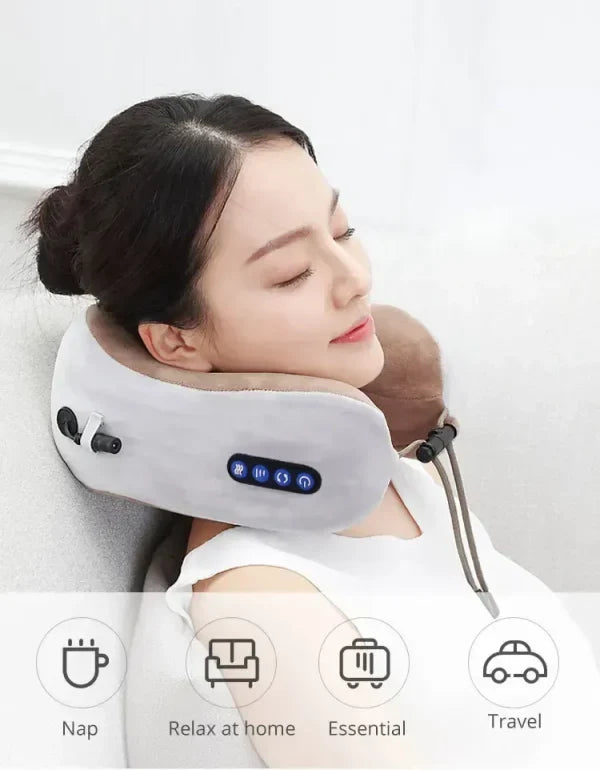 U Shaped Pillow Neck Massager USB Charging