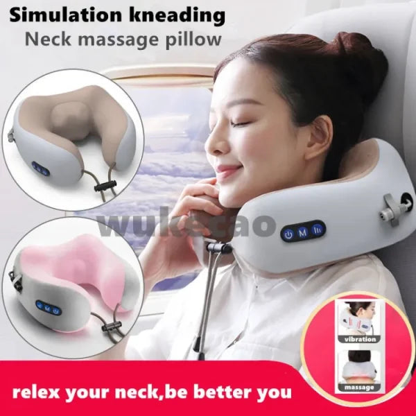 U Shaped Pillow Neck Massager USB Charging